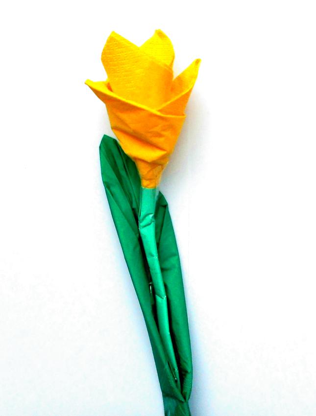 Bloem van een servet Bloem van een servet