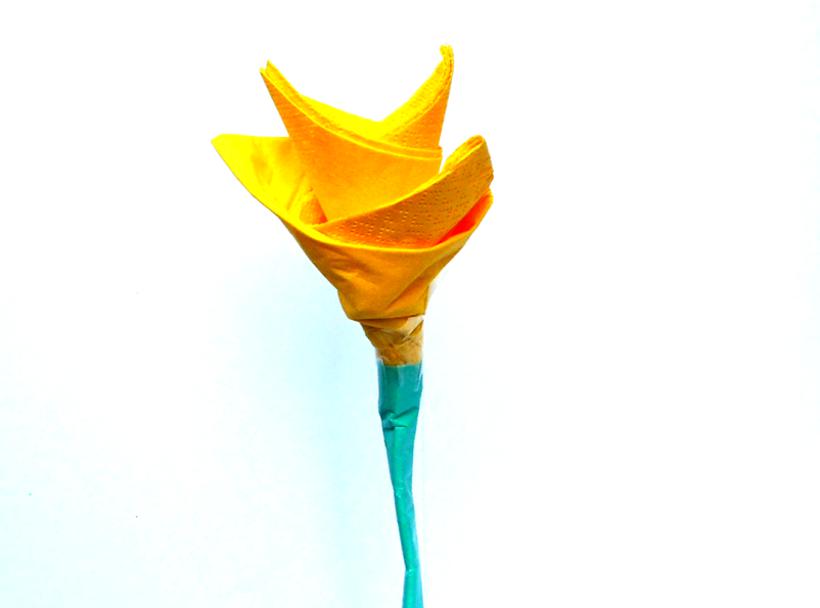 Bloem van een servet Bloem van een servet