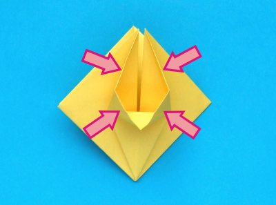 Origami Narcis vouwen