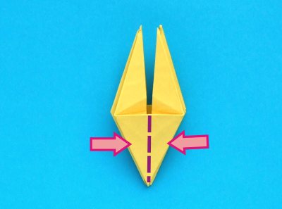 Origami Narcis vouwen