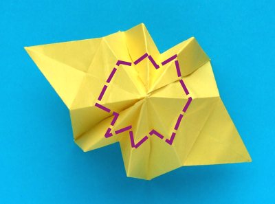 Origami Narcis vouwen