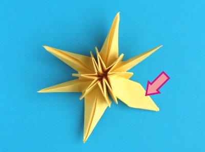 Origami Narcis vouwen