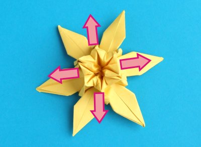 Origami Narcis vouwen