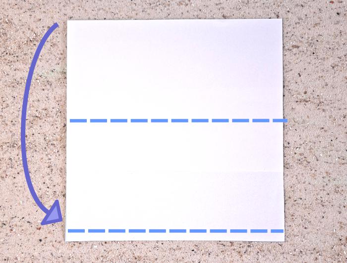 Origami poppenjurk maken