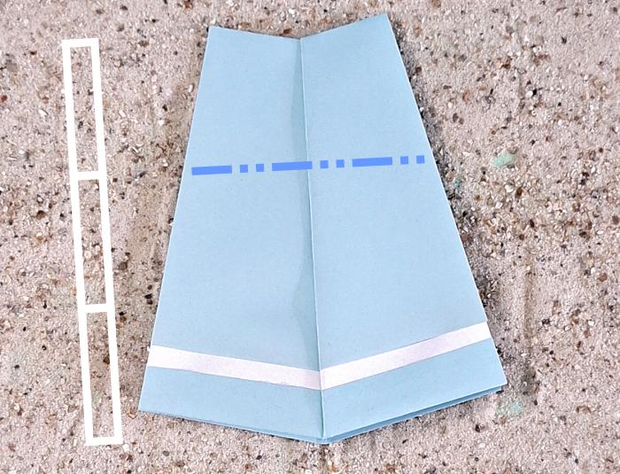 Origami poppenjurk maken