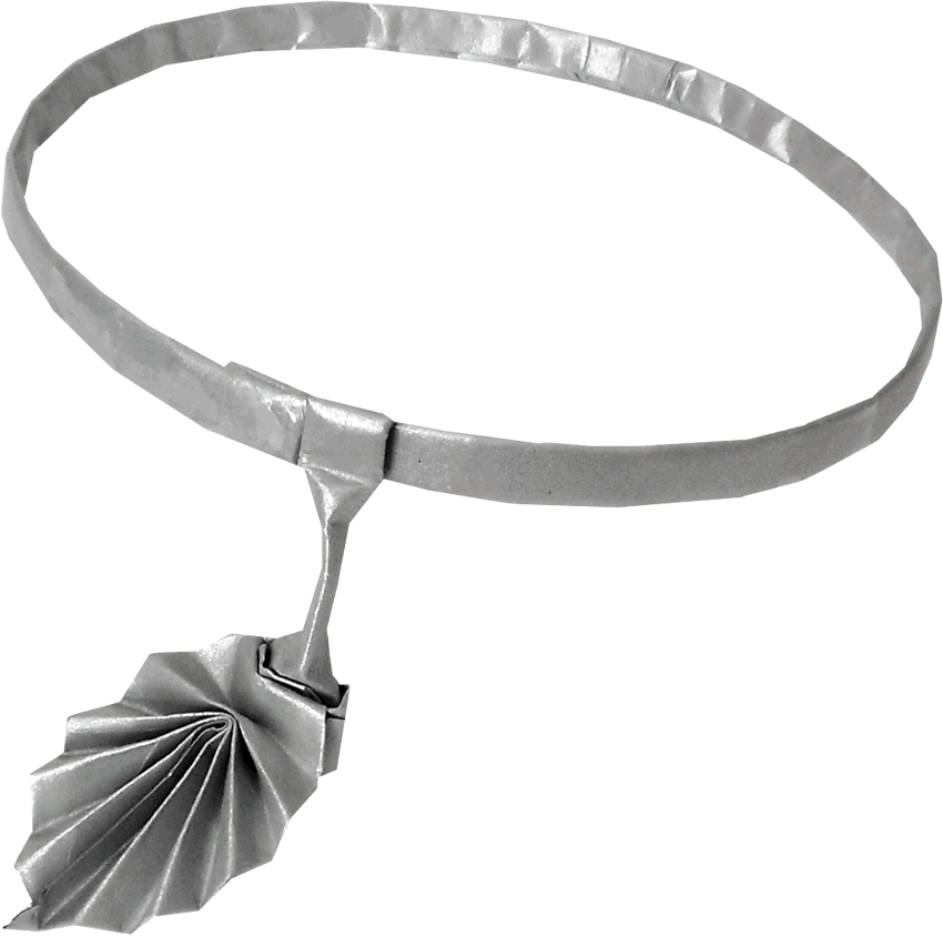 Ketting met Origami Blaadje