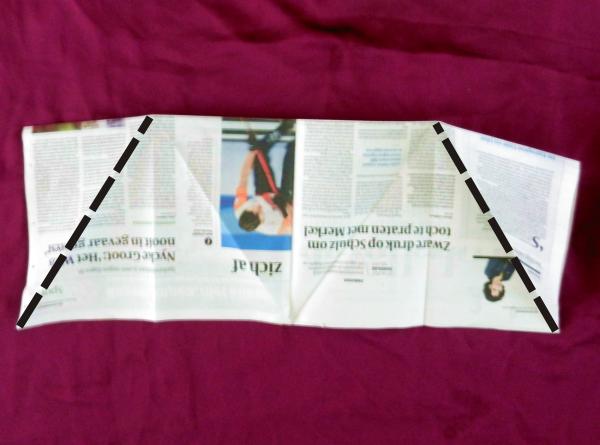 Fold a newspaper Origami dress