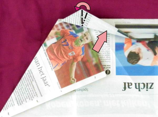 Fold a newspaper Origami dress