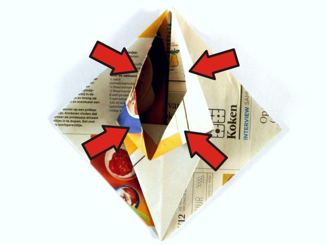 Origami spin vouwen Origami spin vouwen