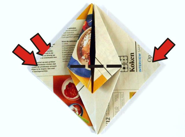 Origami spin vouwen Origami spin vouwen