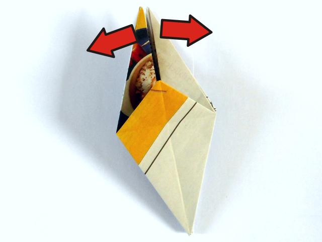 Origami spin vouwen Origami spin vouwen