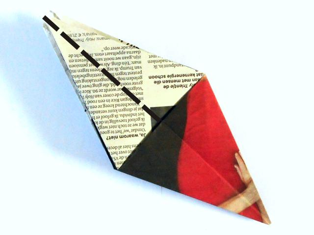 Origami spin vouwen