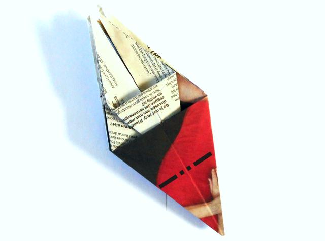 Origami spin vouwen