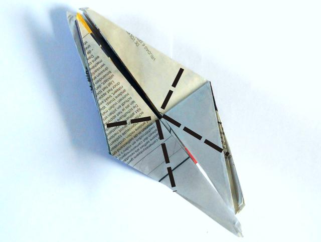Origami spin vouwen