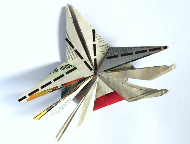 Origami spin vouwen
