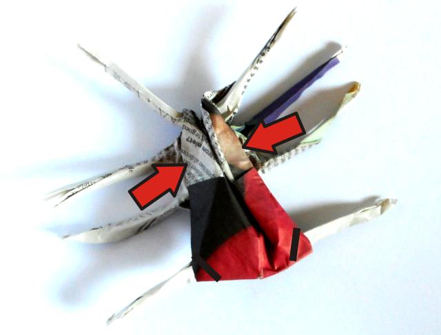 Origami spin vouwen Origami spin vouwen