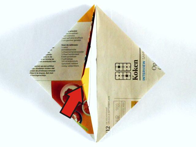 Origami spin vouwen Origami spin vouwen