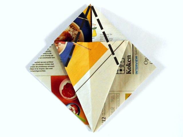Origami spin vouwen Origami spin vouwen