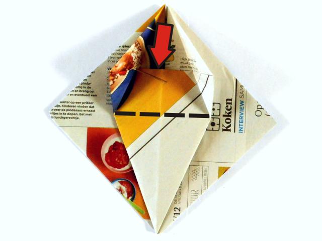 Origami spin vouwen Origami spin vouwen