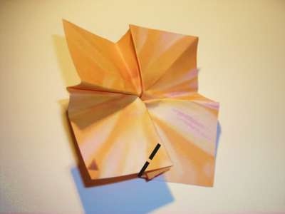 diagrammen voor een origami bloem