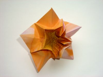 an origami flower