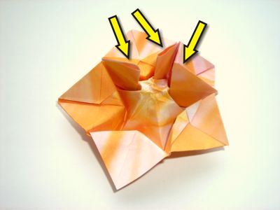 an origami flower