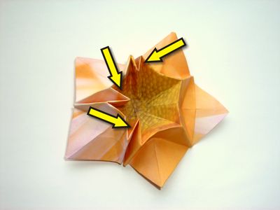 an origami flower