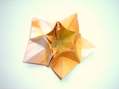 an origami flower