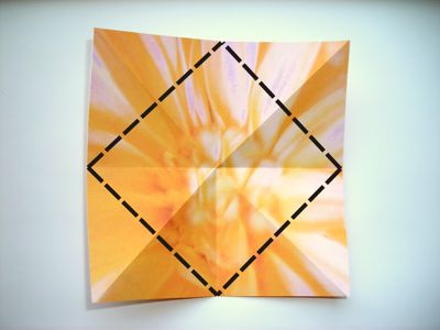an origami flower an origami flower