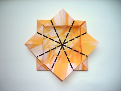 an origami flower an origami flower