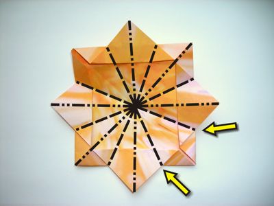 an origami flower an origami flower