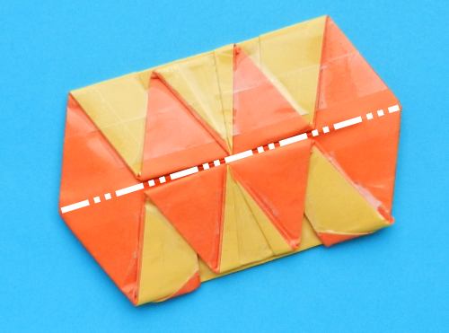 Fold paper Origami orange slices