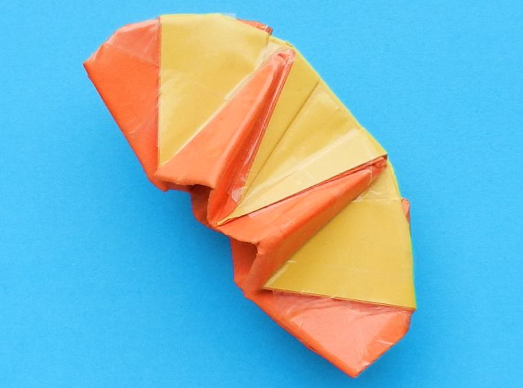 Origami orange slice