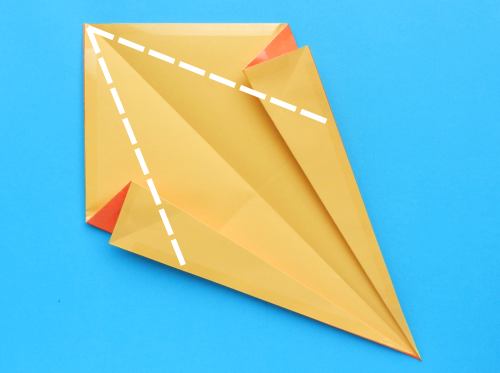 Fold paper Origami orange slices