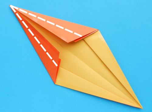 Fold paper Origami orange slices