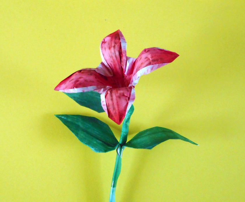 Origami Oriental Lily Origami Oriental Lily