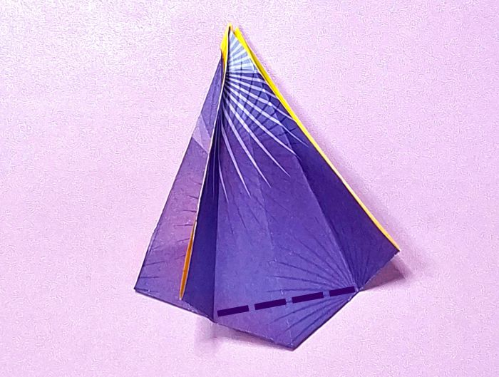 Origami bloemenjurk maken