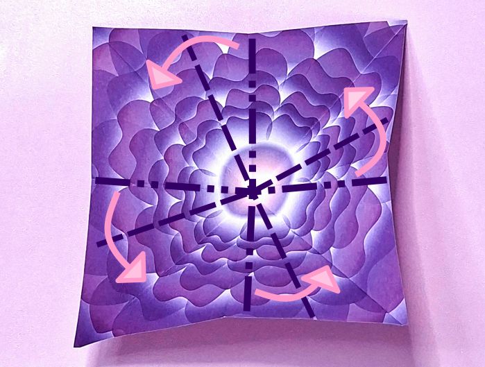 Origami bloemenjurk maken