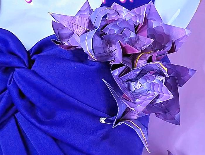 Origami bloemenjurk maken