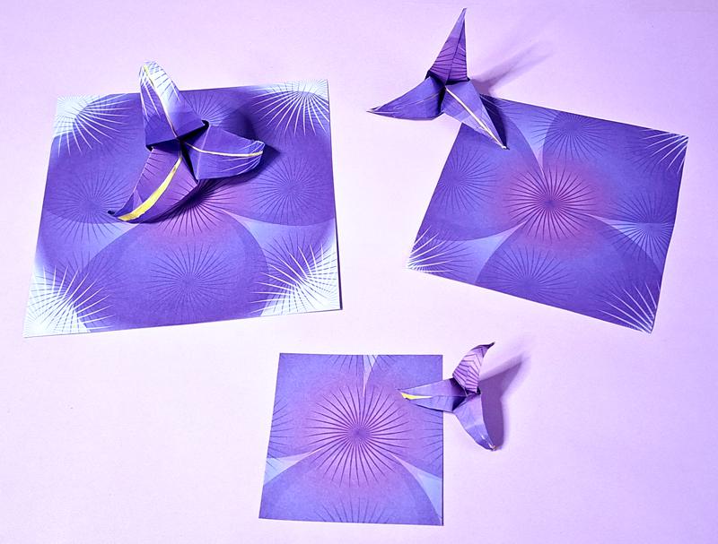 Origami bloemen papier