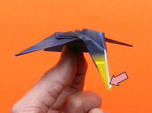 origami Ornithocheirus folding instructions