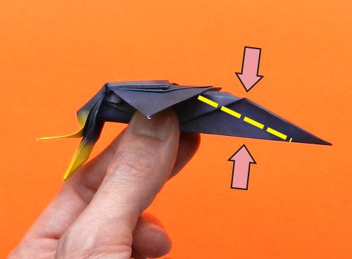 origami Ornithocheirus folding instructions