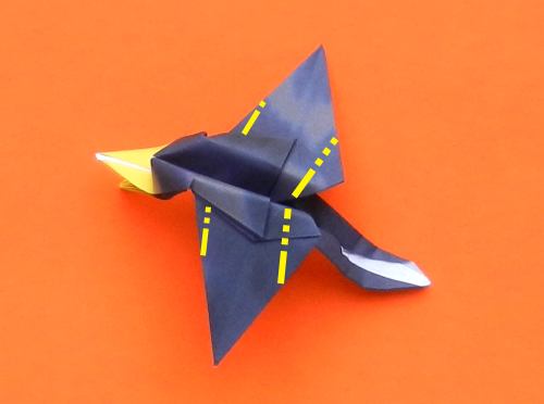 origami Ornithocheirus folding instructions