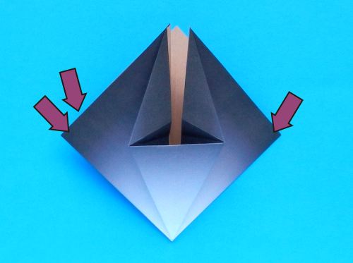 Origami Uil vouwen