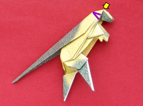 origami Pachycephalosaurus diagrams