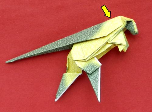 origami Pachycephalosaurus diagrams