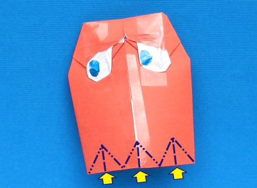 Make Origami Pacman Ghosts