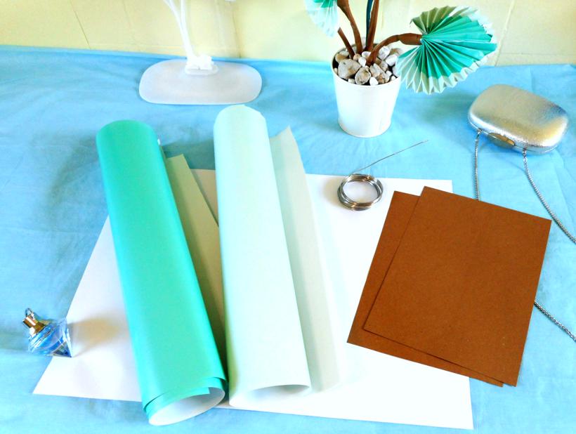 Palm Kamerplant van papier maken Palm Kamerplant van papier maken