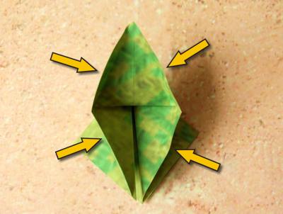 Origami palmboom vouwen Origami palmboom vouwen