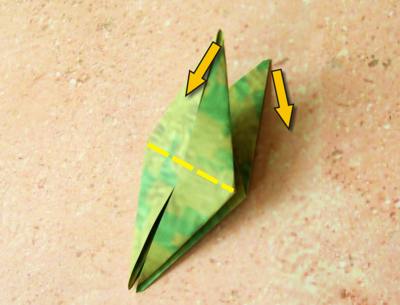 Origami palmboom vouwen Origami palmboom vouwen
